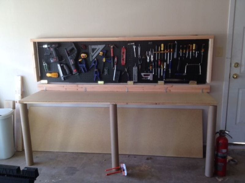 How To Build A Wall-Mounted Folding Workbench