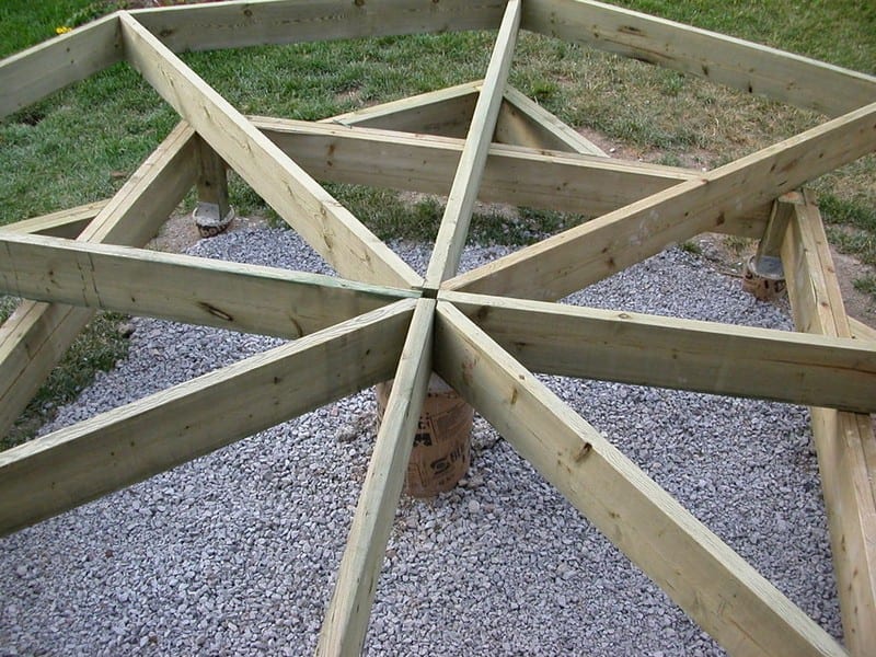 DIY Octagonal Deck 10