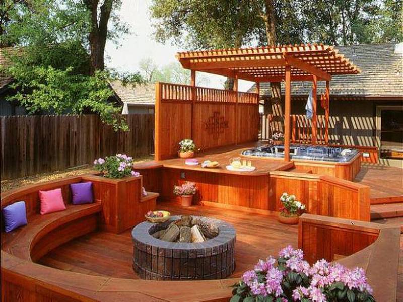 An example of how decks can transform a suburban yard