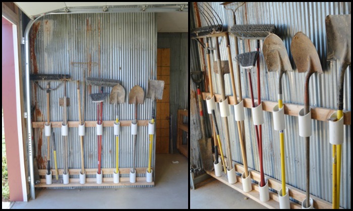 Pvc Yard Tool Storage