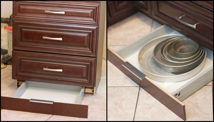 Make a toe-kick drawer for extra kitchen storage!