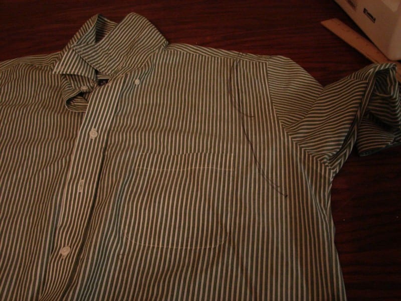 Upcycled Mens Shirt to Dress
