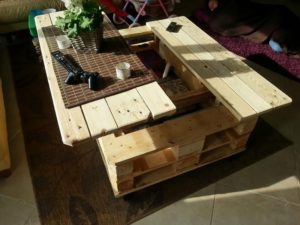 DIY Lift Top Pallet Coffee Table