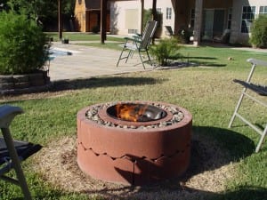 DIY Fire Pit: Using Concrete Tree Rings