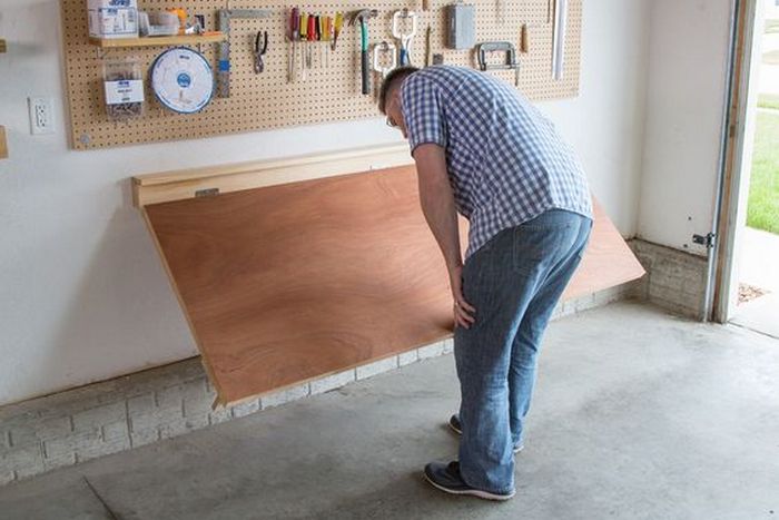 How To Build A Wall-Mounted Folding Workbench Your ...