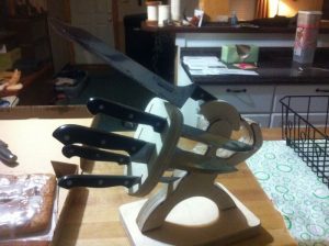 DIY Knife Block