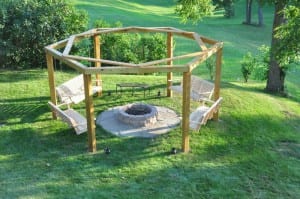 Fire Pit Swing Set - Great Addition to Your Outdoor Space