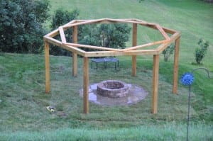 Fire Pit Swing Set