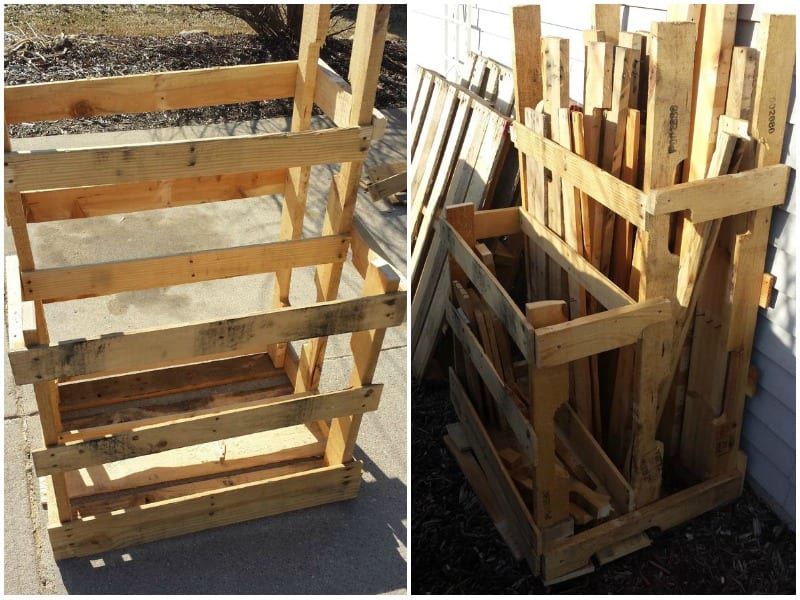 Pallet and Loose Lumber Enclosure Tower 