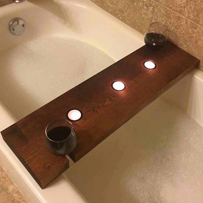 DIY Bathtub Caddy Trays