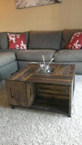 DIY Crate Coffee Table