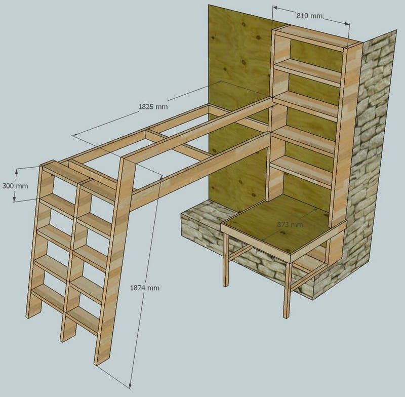 DIY Loft Bed01