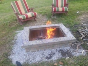 DIY Fire Pit With Custom Cap Stone