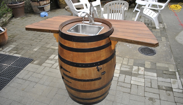 Wine Barrel Sink