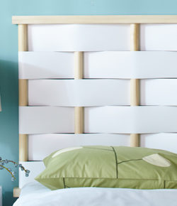 DIY Woven Headboard