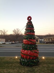 Old Tire Christmas Tree