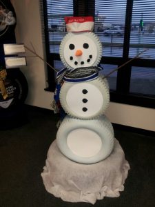 Tire Snowman