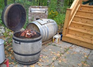 Whiskey Barrel BBQ Smoker