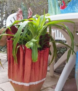 Make a gorgeous planter with an old towel! | Your Projects@OBN