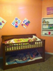 From a baby crib to a toddler bed