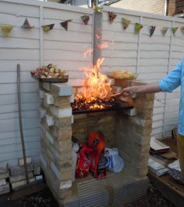 DIY Brick Barbeque