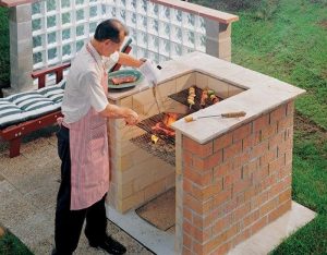 DIY Brick Barbeque