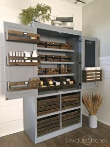 DIY freestanding pantry