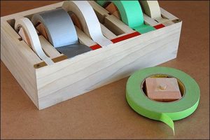 DIY multiple roll tape dispenser