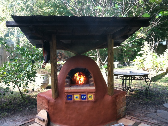Low-cost earthen oven