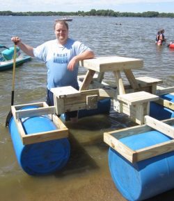 Build An Awesome Floating Picnic Table 