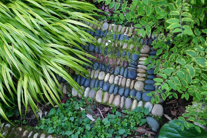 Pebble Mosaic Stepping Stones