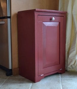 DIY Tilt Out Trash Cabinet