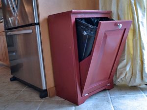 DIY Tilt Out Trash Cabinet