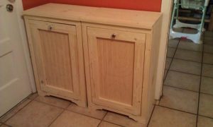 DIY Tilt Out Trash Cabinet