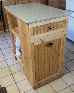 DIY Tilt Out Trash Cabinet