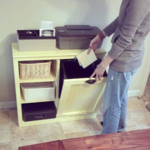 DIY Tilt Out Trash Cabinet