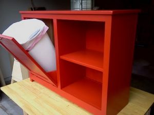 DIY Tilt Out Trash Cabinet