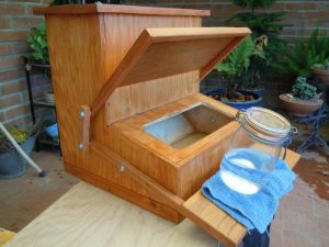 Treadle Chicken Feeder