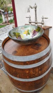 Wine Barrel Sink