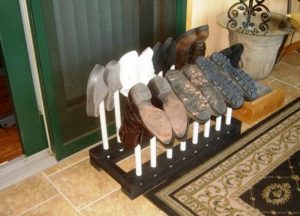 DIY Boot Rack