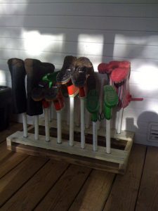 DIY Boot Rack