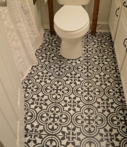 Make your bathroom floor unique with chalk paint! | Your Projects@OBN