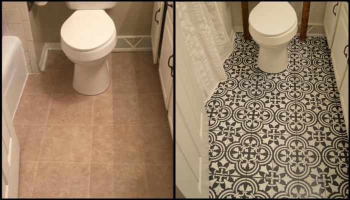 Make Your Bathroom Floor Unique With Chalk Paint Your Projects Obn,How To Tile A Bathroom Floor Video