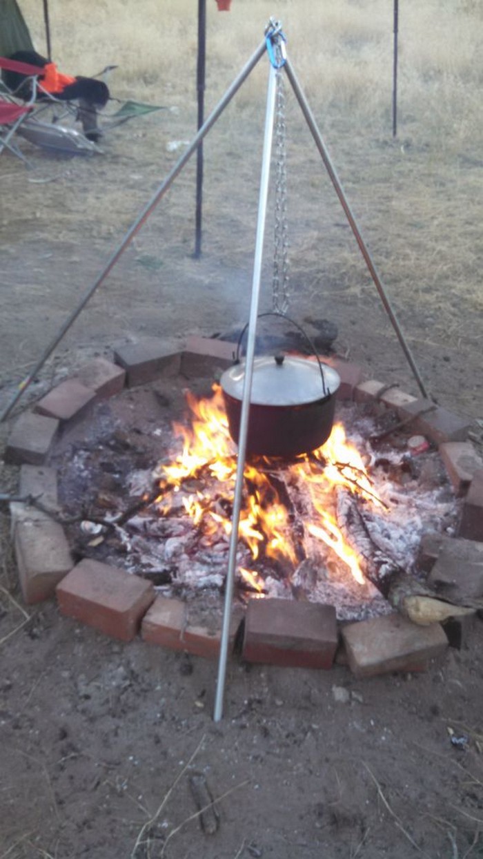 DIY Campfire Tripod