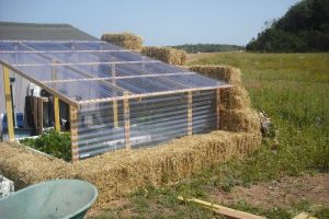 Straw bale greenhouse