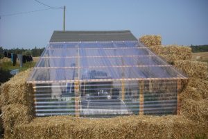 Straw bale greenhouse