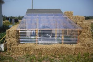 Straw bale greenhouse