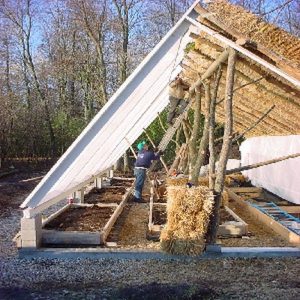 Straw bale greenhouse