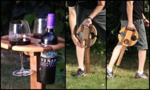 DIY Folding Wine Caddy