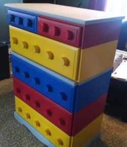 Build your own unique Lego themed dresser | DIY, Lego Dresser